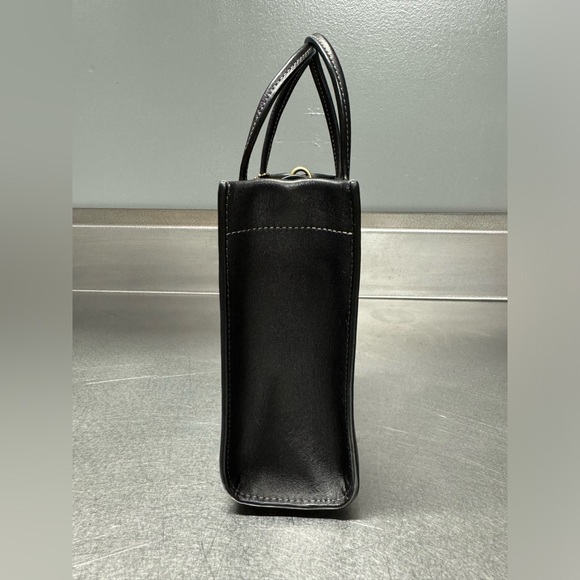 EUC Coach Cashin Mini Tote Crossbody Black Brass - Picture 8 of 14